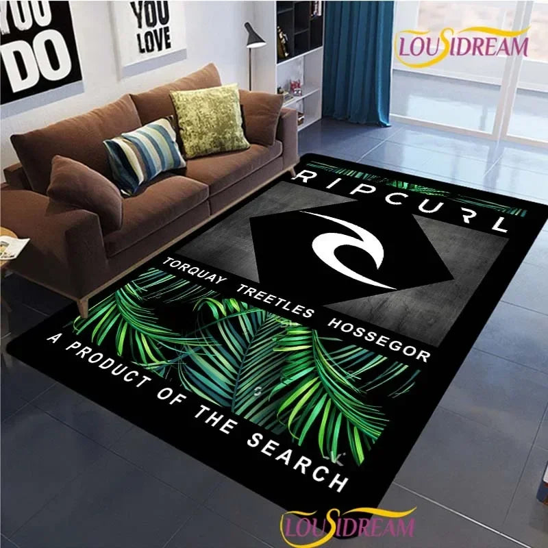 Modern Fashion R-Ripcurl Surf Carpet for Living Room Sofa Bedroom Area Rug decor Kitchen unslip floor Mat Alfombra birthday gift