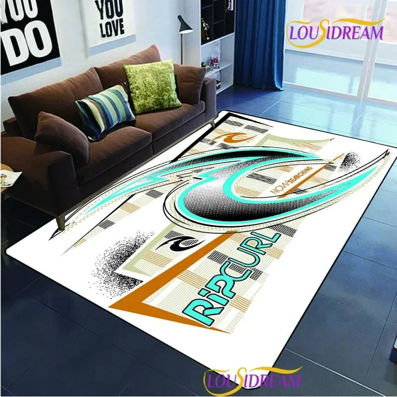 Modern Fashion R-Ripcurl Surf Carpet for Living Room Sofa Bedroom Area Rug decor Kitchen unslip floor Mat Alfombra birthday gift
