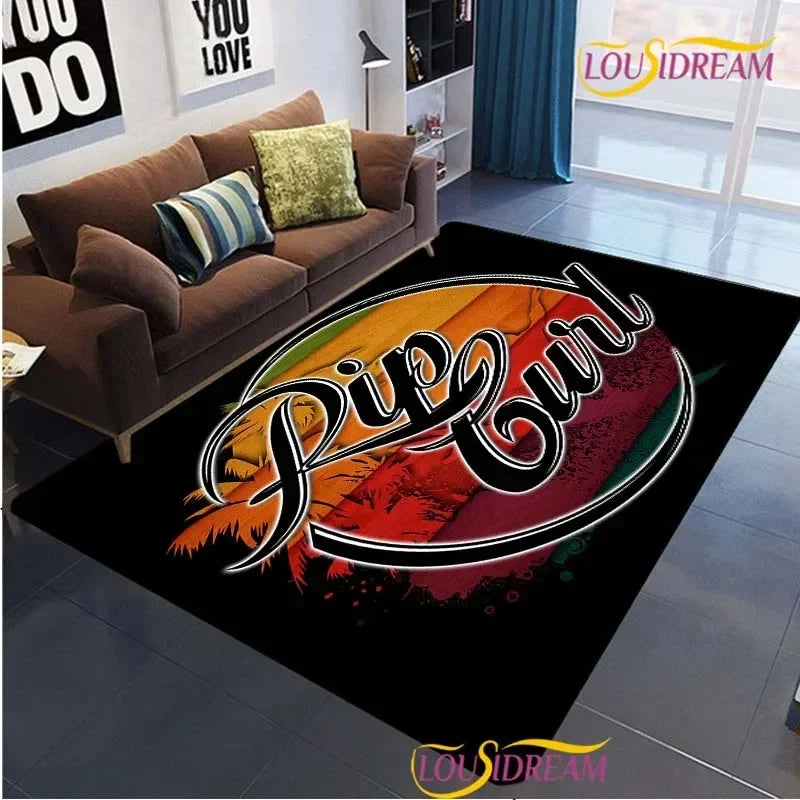 Modern Fashion R-Ripcurl Surf Carpet for Living Room Sofa Bedroom Area Rug decor Kitchen unslip floor Mat Alfombra birthday gift