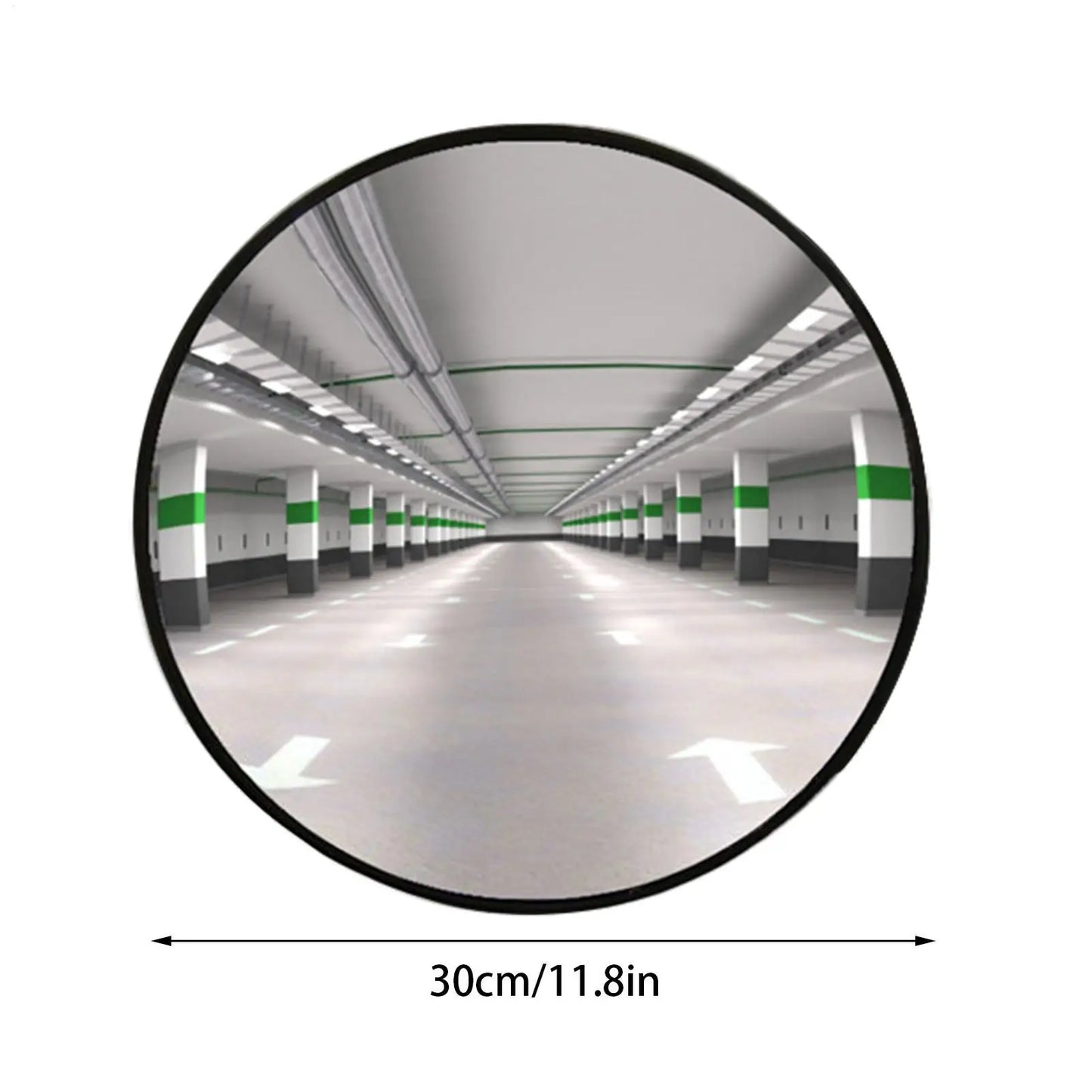Road Safety Convex Mirror Traffic Corner Mirror Wide-Angle Turning Mirror Round Fish Eye Mirror For Room Adjustable Fixing