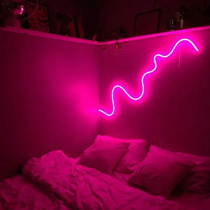 5V Flexible Led Rope Lights,RGB Neon Lights,USB RGB LED Neon Rope Lights,Control with Remote,Gaming Led Neon Strip Lights