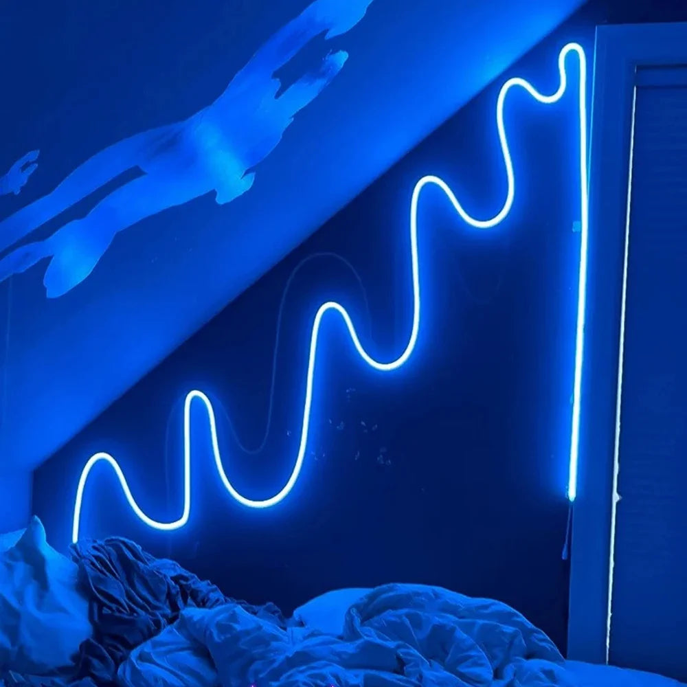 5V Flexible Led Rope Lights,RGB Neon Lights,USB RGB LED Neon Rope Lights,Control with Remote,Gaming Led Neon Strip Lights