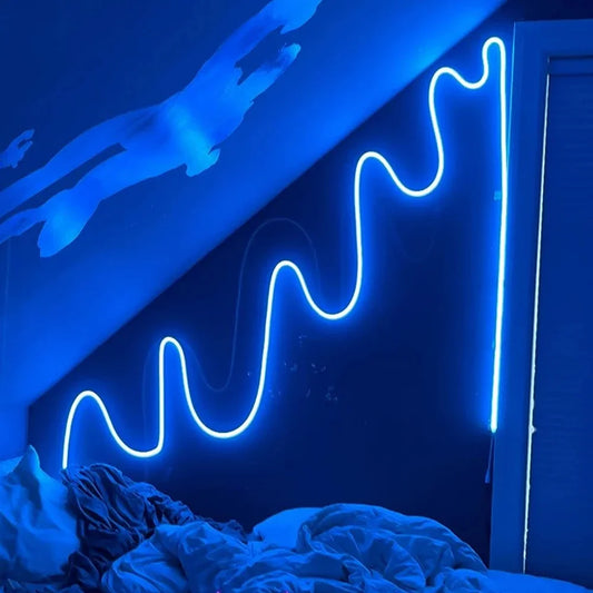 5V Flexible Led Rope Lights,RGB Neon Lights,USB RGB LED Neon Rope Lights,Control with Remote,Gaming Led Neon Strip Lights