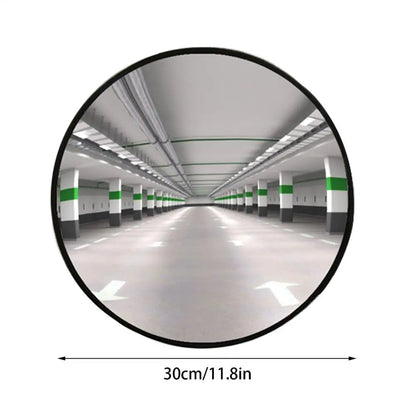 Road Safety Convex Mirror Traffic Corner Mirror Wide-Angle Turning Mirror Round Fish Eye Mirror For Room Adjustable Fixing